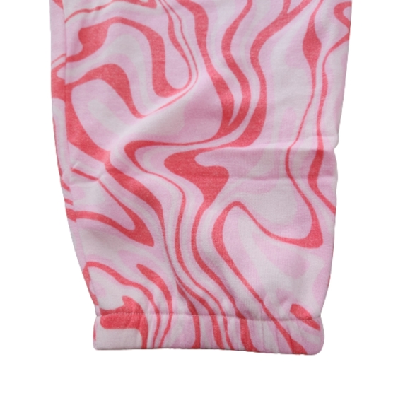 FUNKY ☆ PINK SWIRL ☆ 2-PIECE ☆ LOUNGE / WORKOUT SET ☆ NWT - Picture 7 of 11